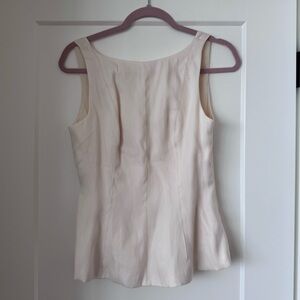 Dynamite Cream Sleeveless Scoop Neck Tank Top